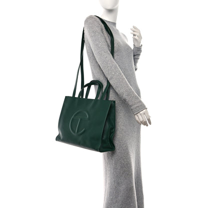 Telfar Vegan Leather Medium Shopping Bag Dark Olive 2 of 14