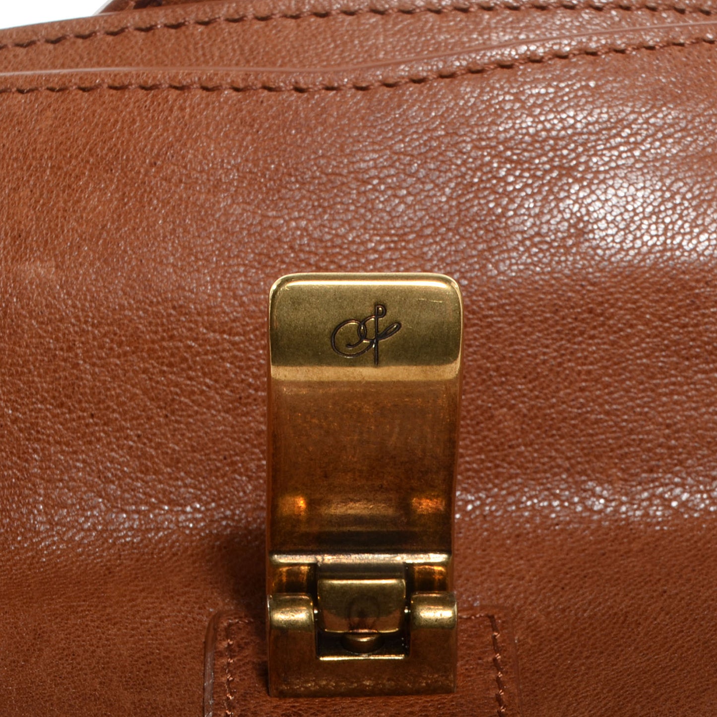 Lux Leather PS1 Pochette Clutch Saddle