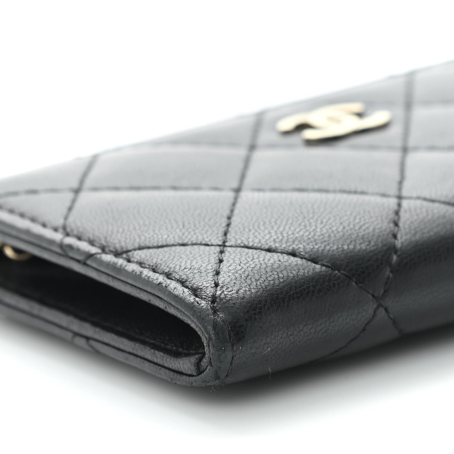 Chanel Lambskin Quilted Key Holder Case Black 9 of 11