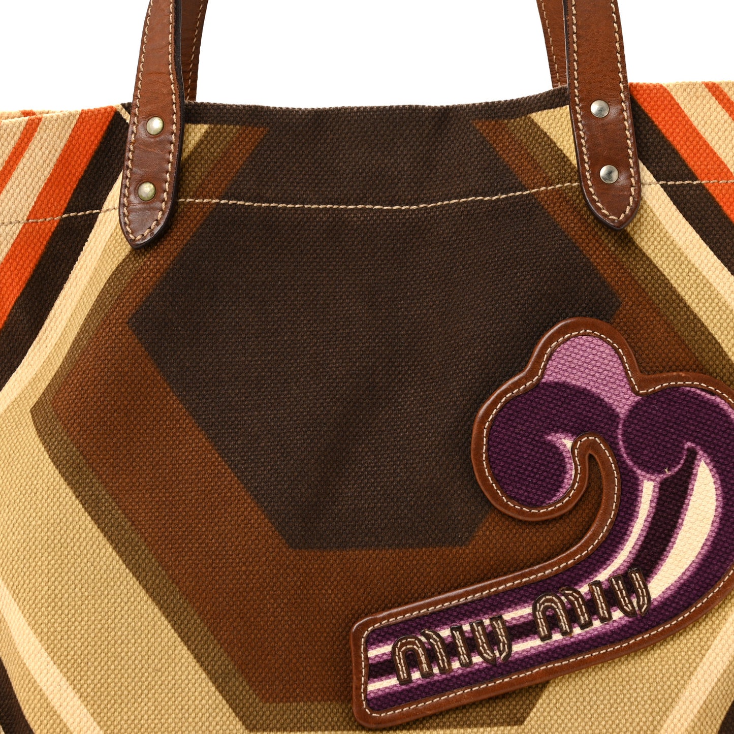 Canvas Shopping Tote Militaire Multicolor