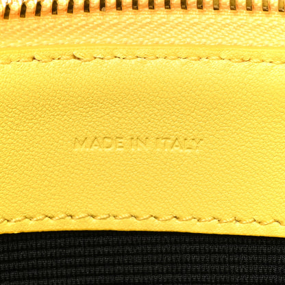 Celine Lambskin Small Trio Crossbody Bag Citron 9 of 14