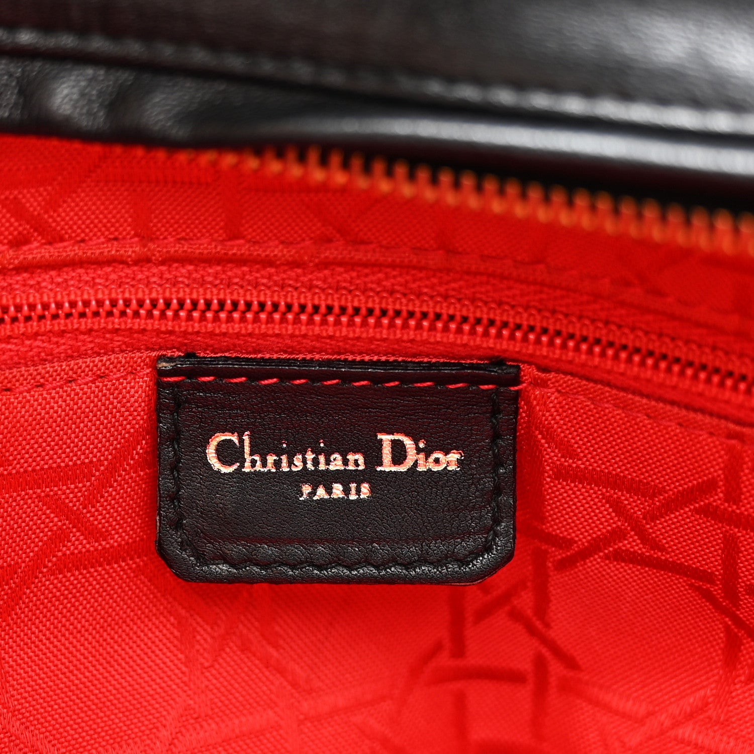 Christian Dior Lambskin Cannage Large Lady Dior Black 6 of 16