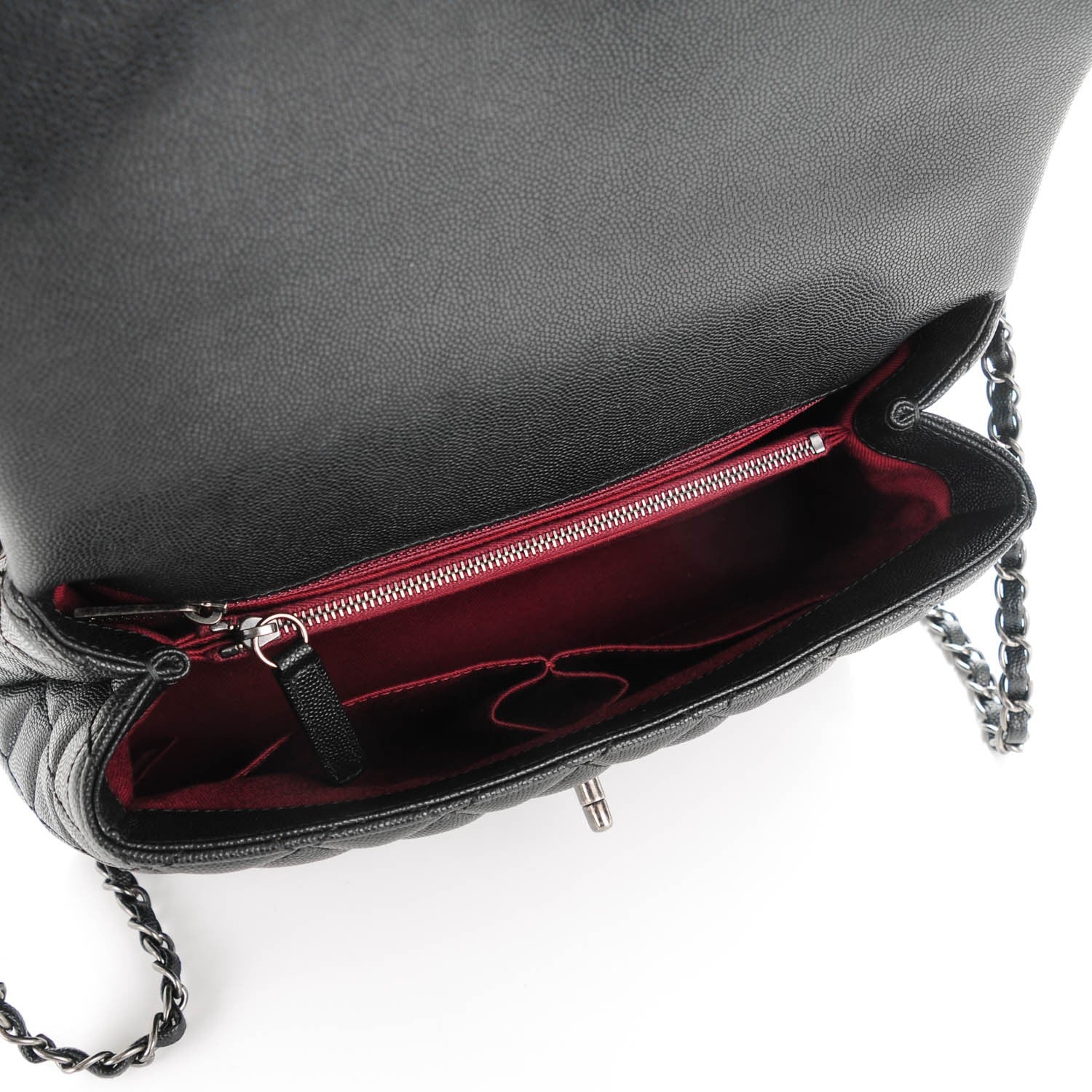 Chanel Caviar Quilted Small Coco Handle Flap Black 5 of 8