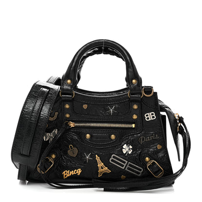 Balenciaga Agneau Neo Classic Hardware Pins Mini City Black 1 of 10