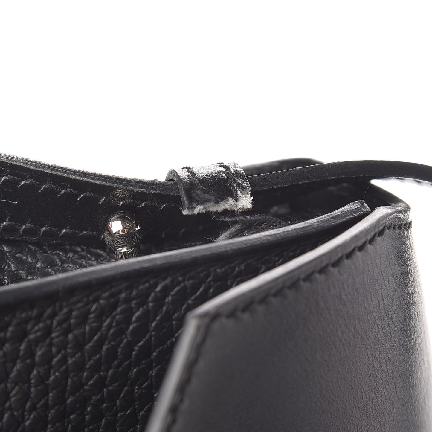 Box Taurillon Clemence Faco Clutch Black