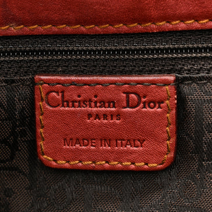 Christian Dior Calfskin Large Gaucho Double Saddle Bag Red 6 of 13