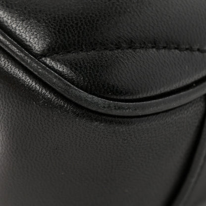Saint Laurent Lambskin Chevron Quilted Small Loulou Black 12 of 14