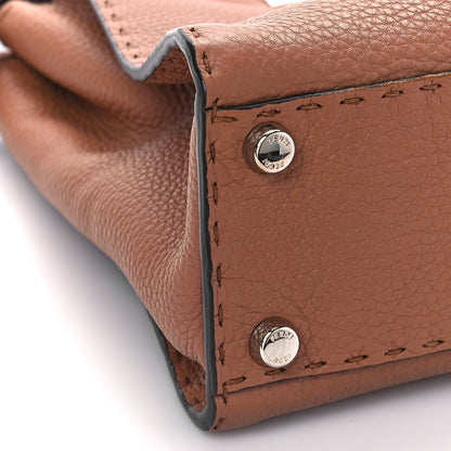 Fendi Cuoio Romano Selleria Bi-Color Medium Peekaboo Iconic Satchel Mou Deserto 8 of 9
