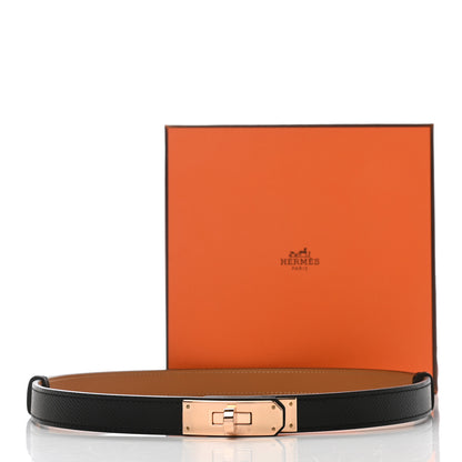 Hermes Epsom Kelly Belt Black 6 of 7