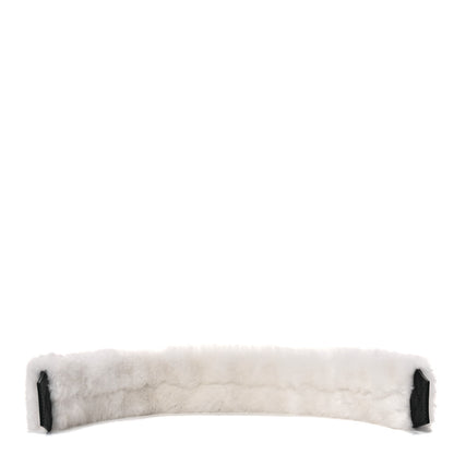Givenchy Faux Fur Logo Bag Strap White 2 of 6