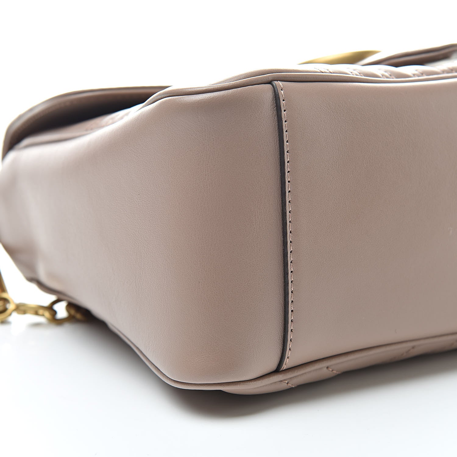 Gucci Calfskin Matelasse Small GG Marmont Top Handle Shoulder Bag Porcelain Rose 10 of 12