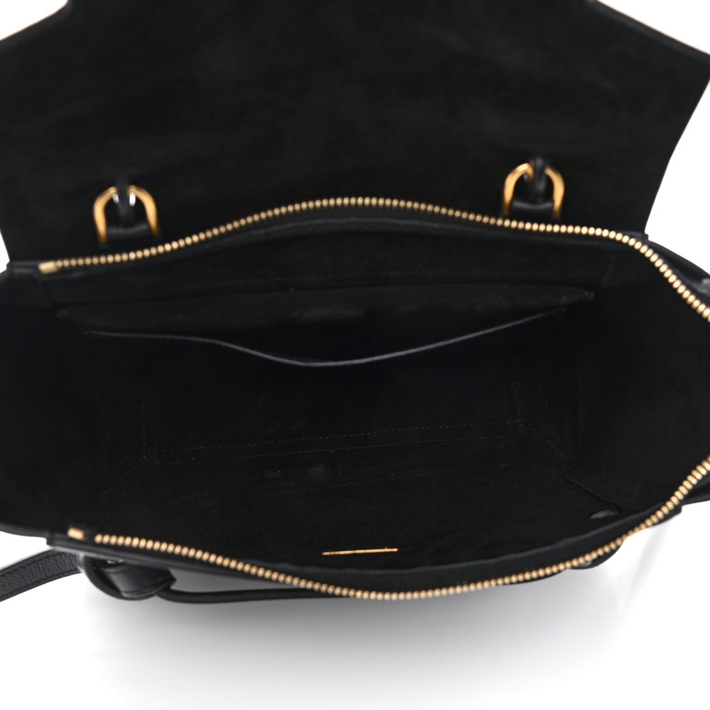 Grained Calfskin Micro Belt Bag Black