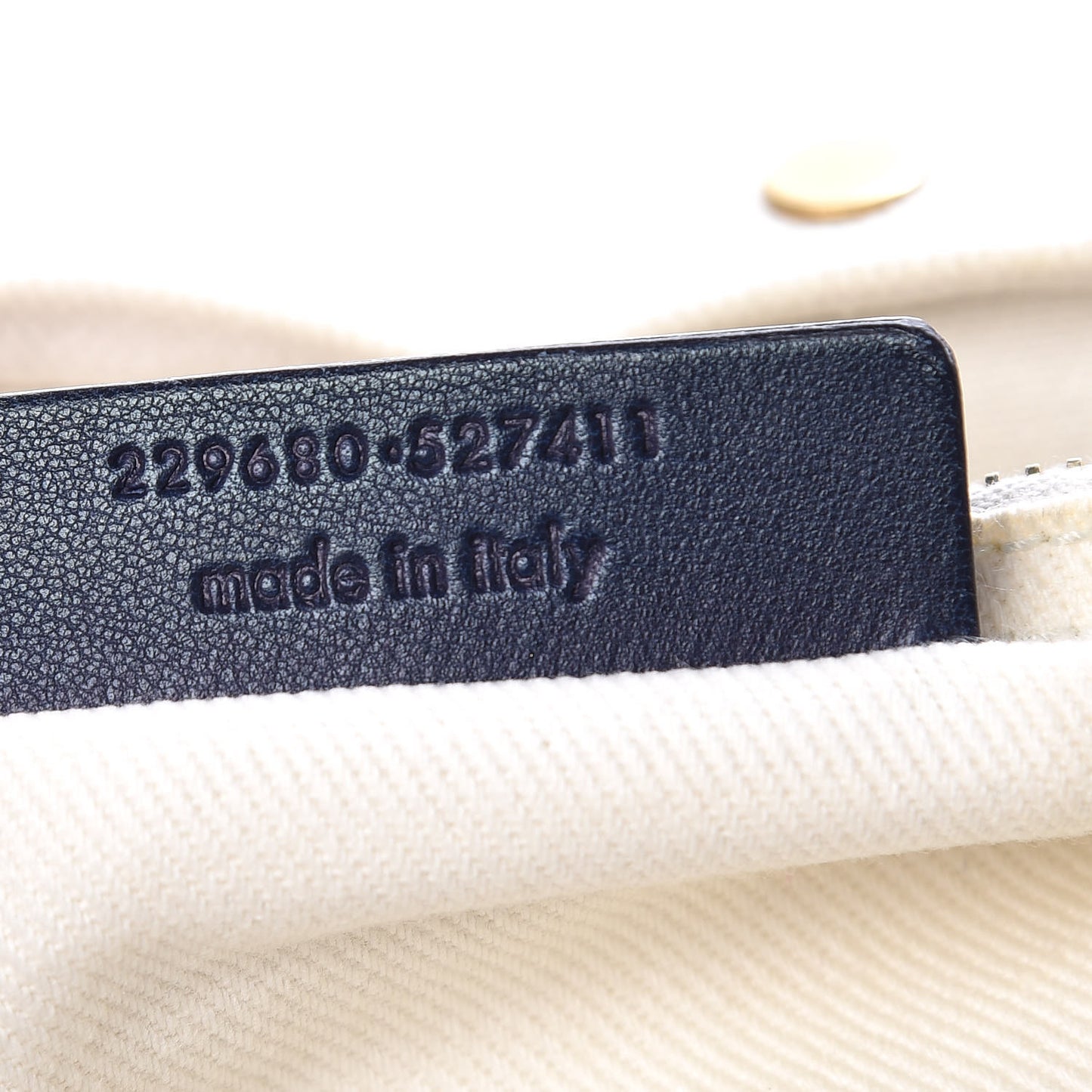 Calfskin Canvas Medium Muse Two Blue