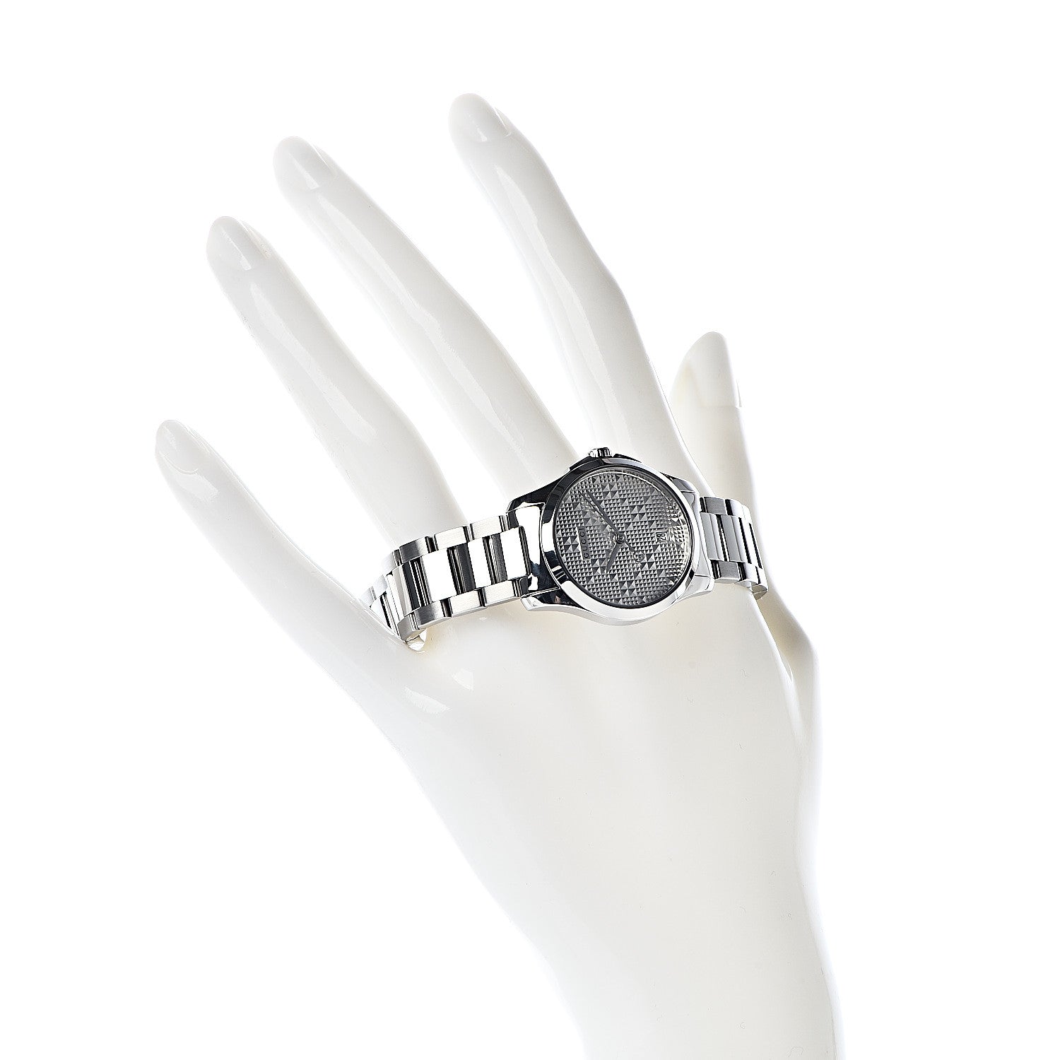 Gucci Stainless Steel 27mm G-Timeless Diamante Quartz Watch 2 of 9