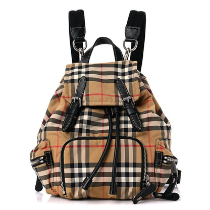Burberry Vintage Check Small Rucksack Backpack Antique Yellow 1 of 16