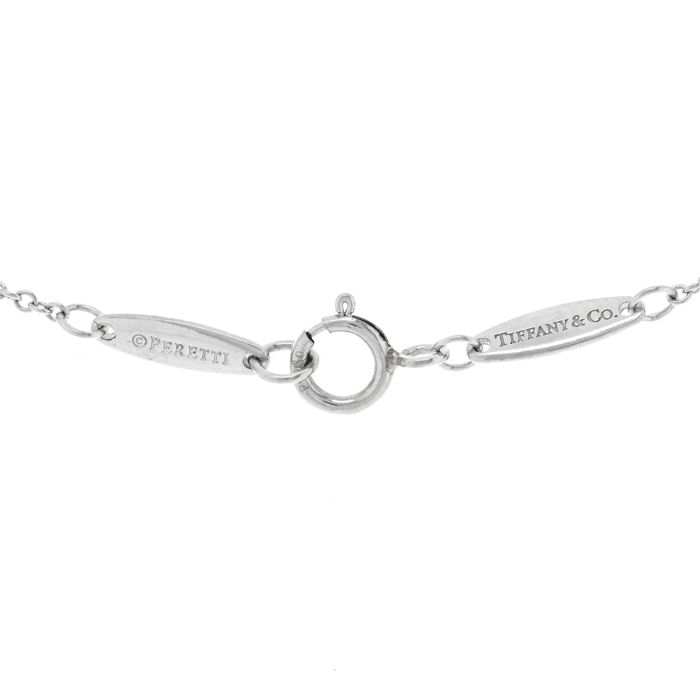Platinum Diamond .30ctw Elsa Peretti Diamonds by the Yard 3 Station Necklace