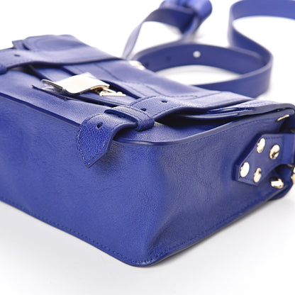 Proenza Schouler Lambskin PS1 Mini Pouch Messenger Cobalt Blue 8 of 9