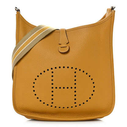 Hermes Taurillon Clemence Amazone Evelyne II PM Curry 1 of 8