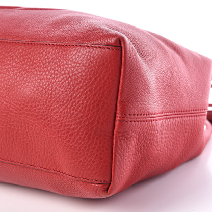 Gucci Pebbled Calfskin Medium Soho Chain Shoulder Bag Tabasco Red 6 of 9