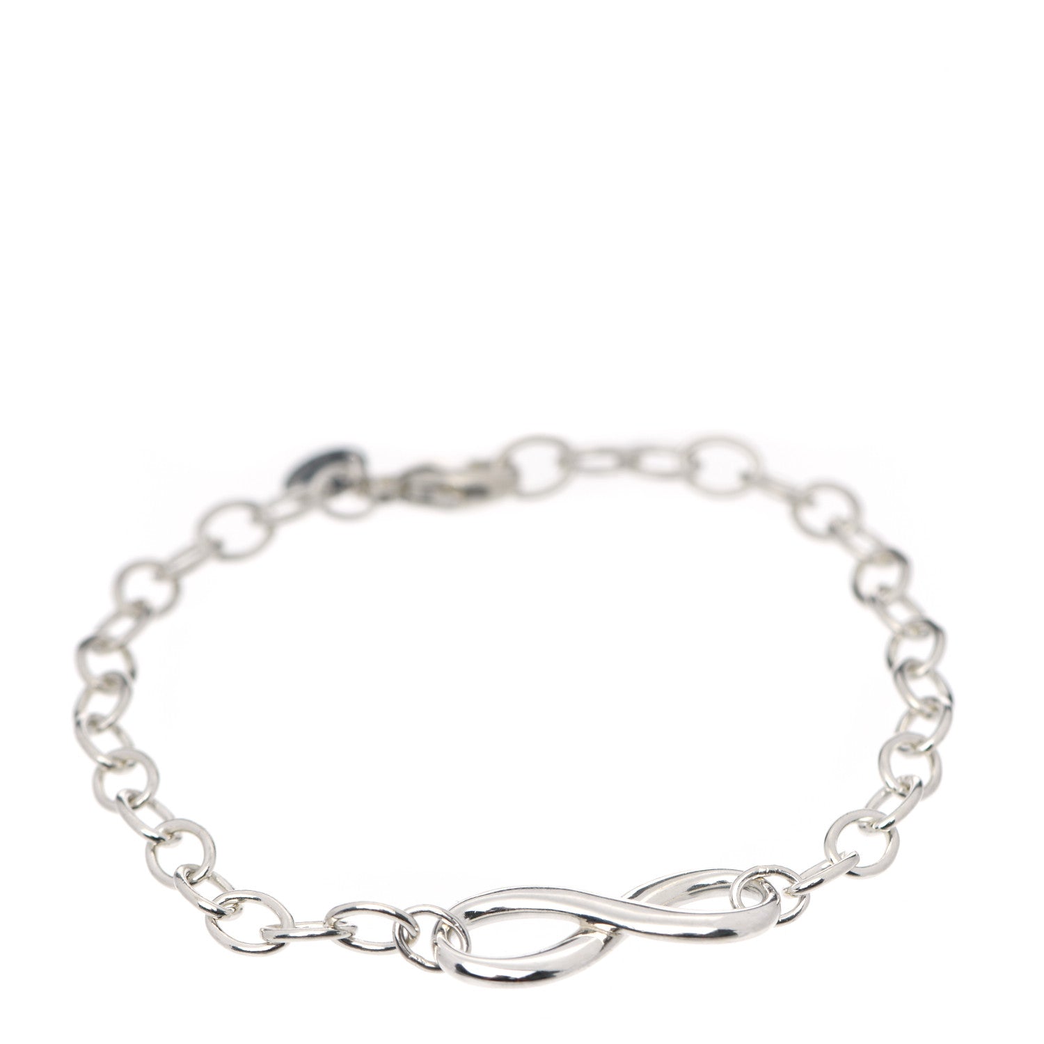 Tiffany Sterling Silver Infinity Chain Bracelet 1 of 7