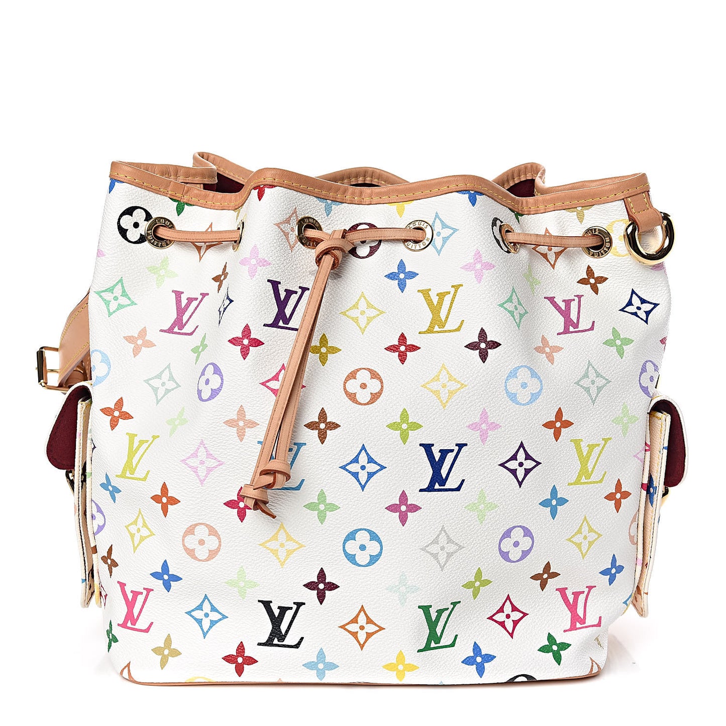 Monogram Multicolor Petit Noe White