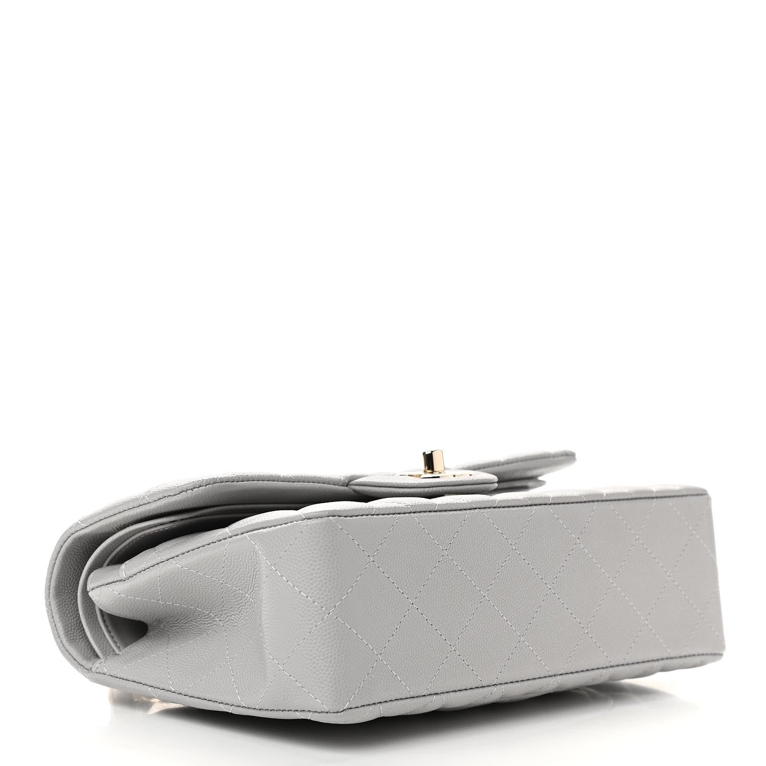 Chanel Caviar Quilted Small Double Flap Grey 4 of 11