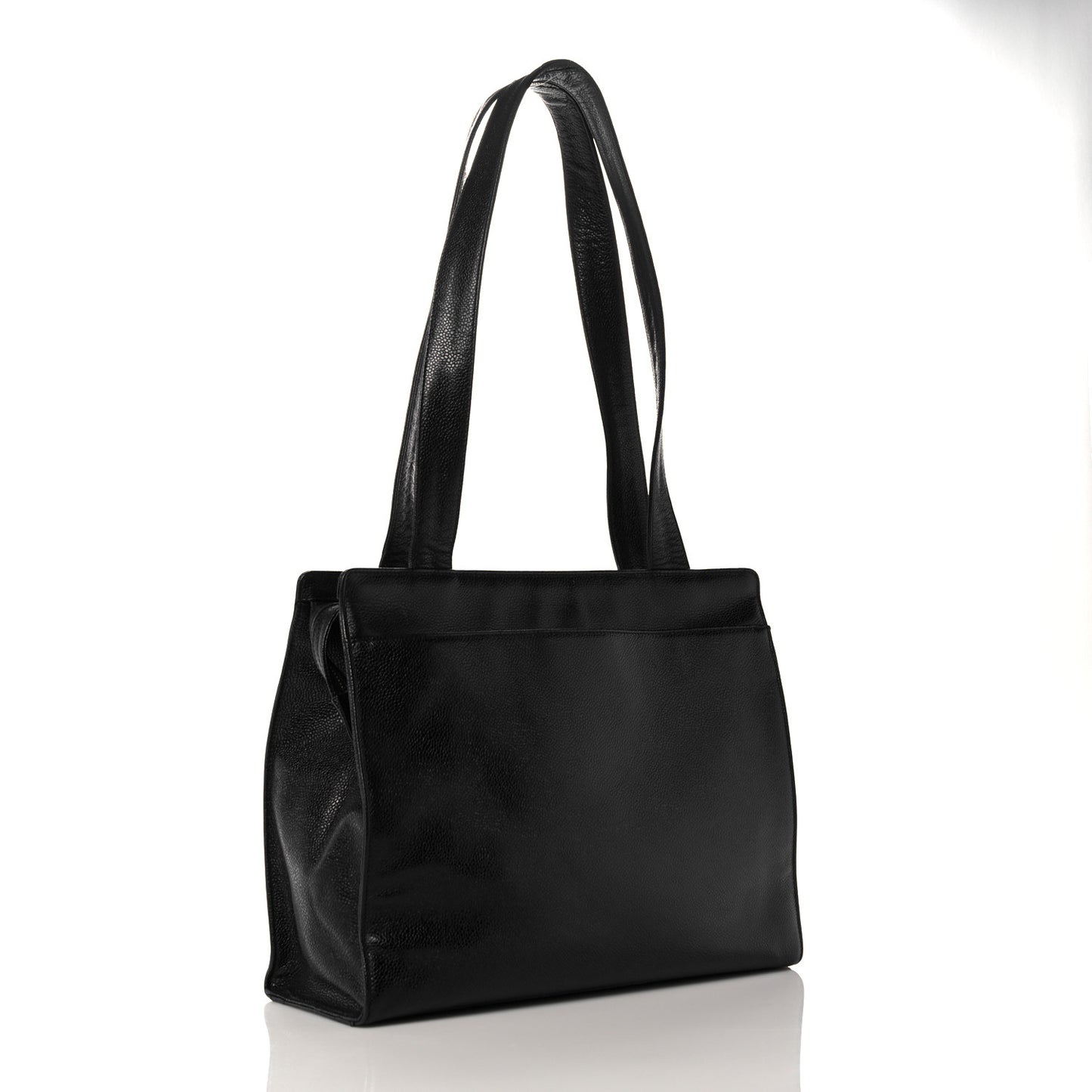 Caviar CC Shoulder Bag Black