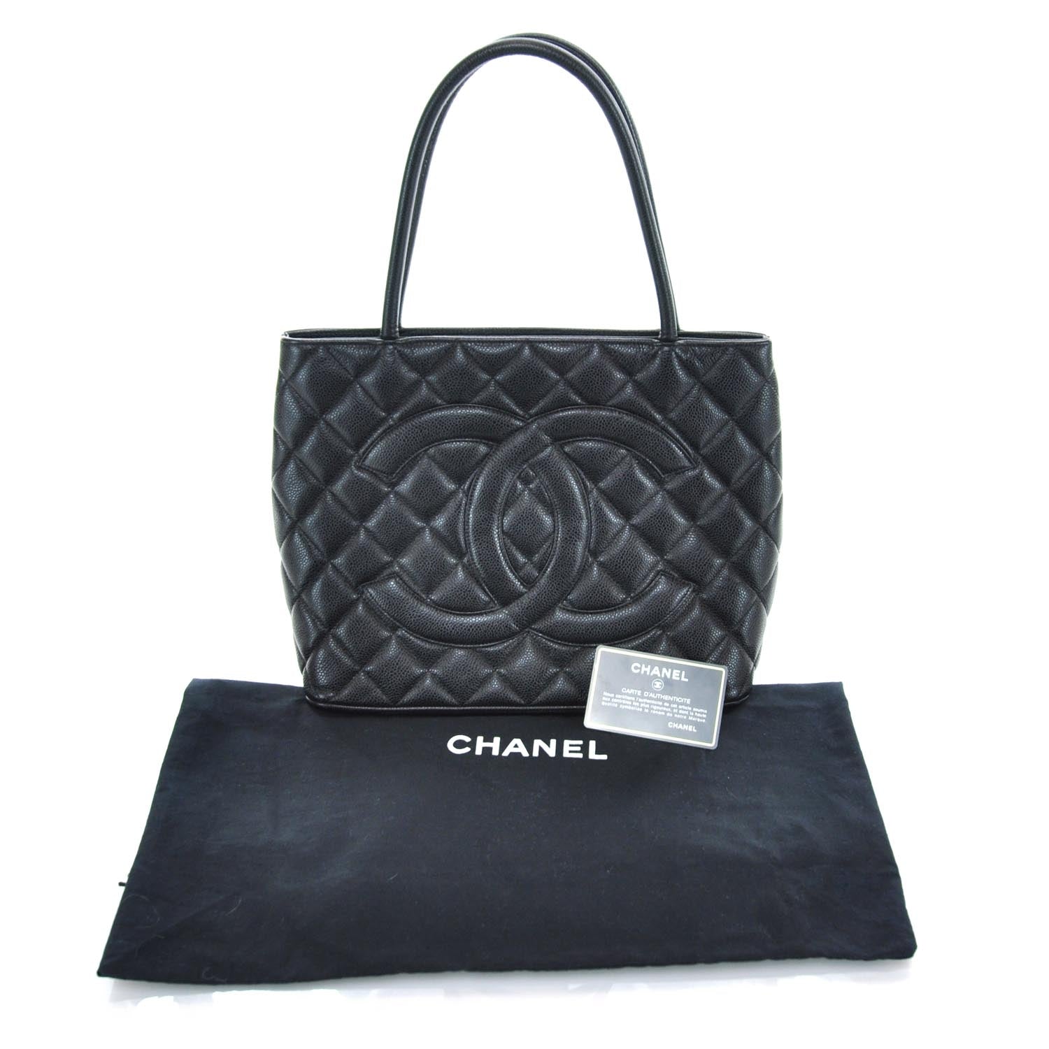 Chanel Caviar Quilted Medallion Tote Black 8 of 8