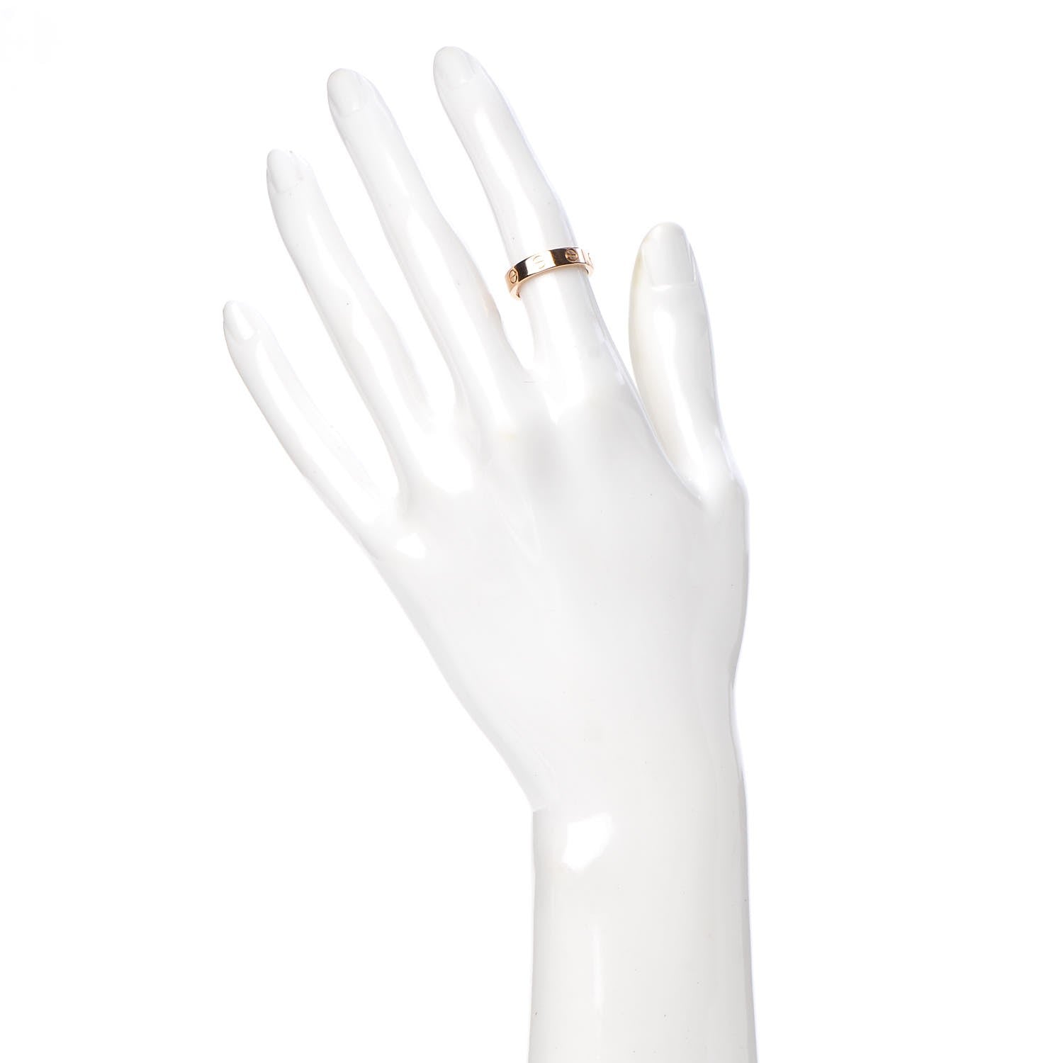 Cartier 18K Pink Gold Diamond 4mm LOVE Ring 48 4.50 2 of 3
