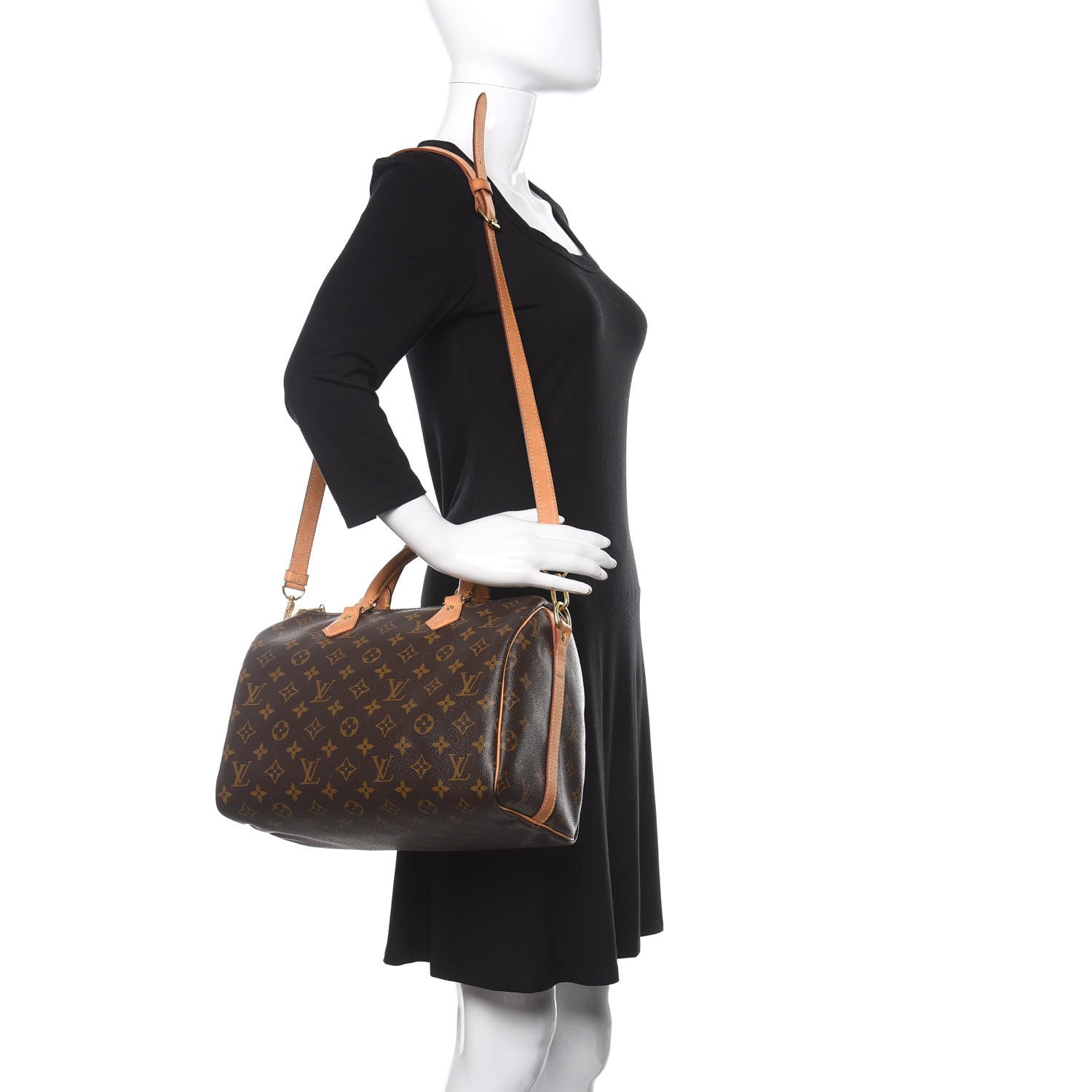 Louis Vuitton Monogram Speedy Bandouliere 30 3 of 17