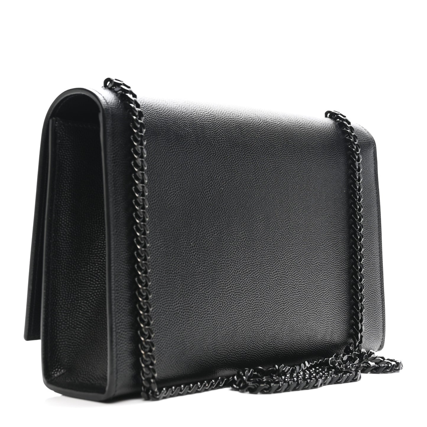 Grain De Poudre Medium Classic Monogram Monochrome Kate Satchel Black