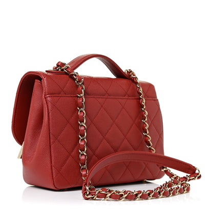 Chanel Caviar Quilted Medium Business Affinity Flap Red 3 of 12