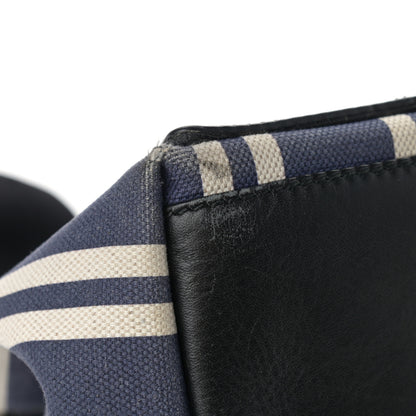Balenciaga Canvas Striped S Navy Cabas Navy 9 of 17