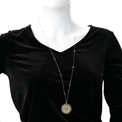 Gucci 18K Yellow Gold Enamel Icon Blooms Necklace White 2 of 5