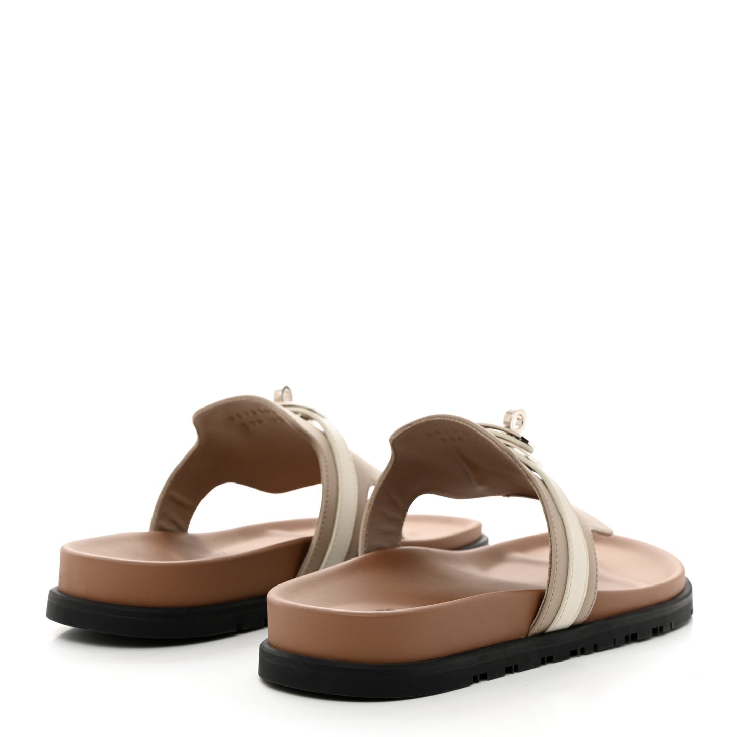 Calfskin Womens Empire Sandals 39 Beige Mastic Beige Glaise