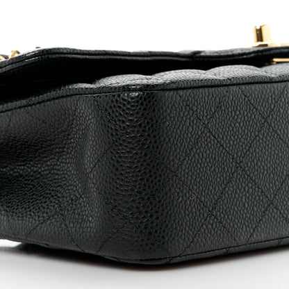 Chanel Caviar Quilted Medium Double Flap Black 10 of 12