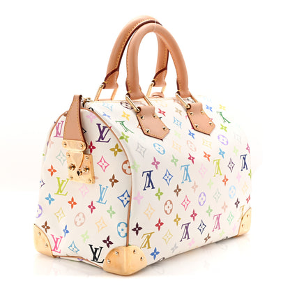 Louis Vuitton Monogram Multicolor Speedy 30 White 3 of 10