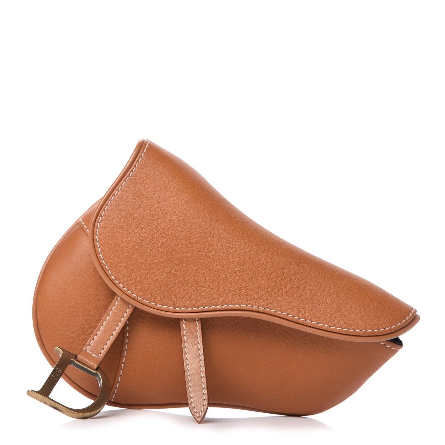 Calfskin Saddle Belt Bag Tan