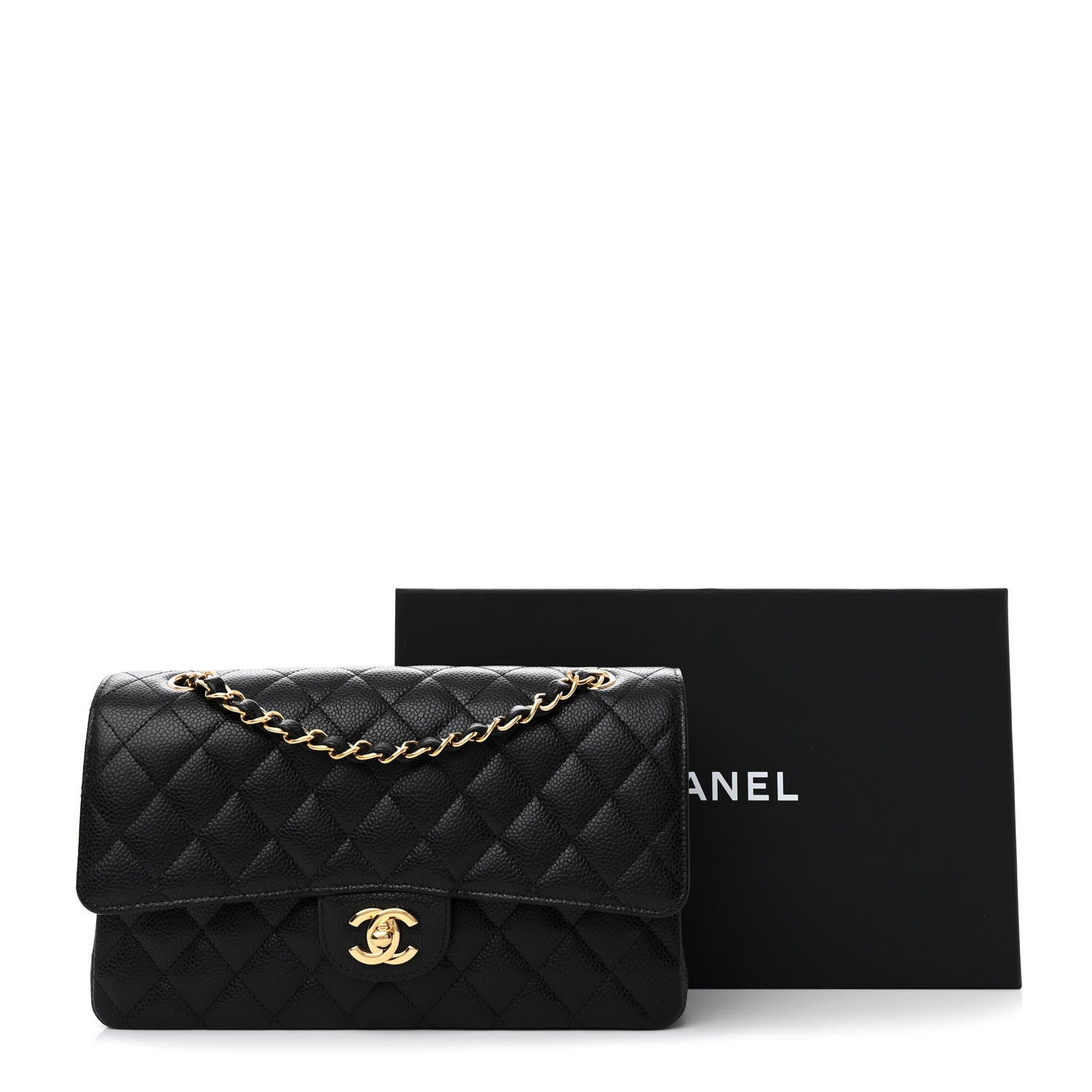 Chanel Caviar Quilted Medium Double Flap Black 11 of 11