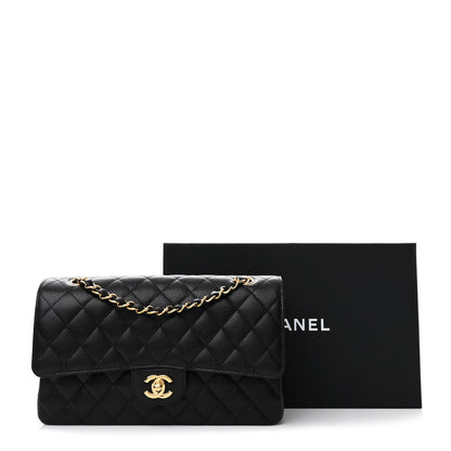 Chanel Caviar Quilted Medium Double Flap Black 11 of 11
