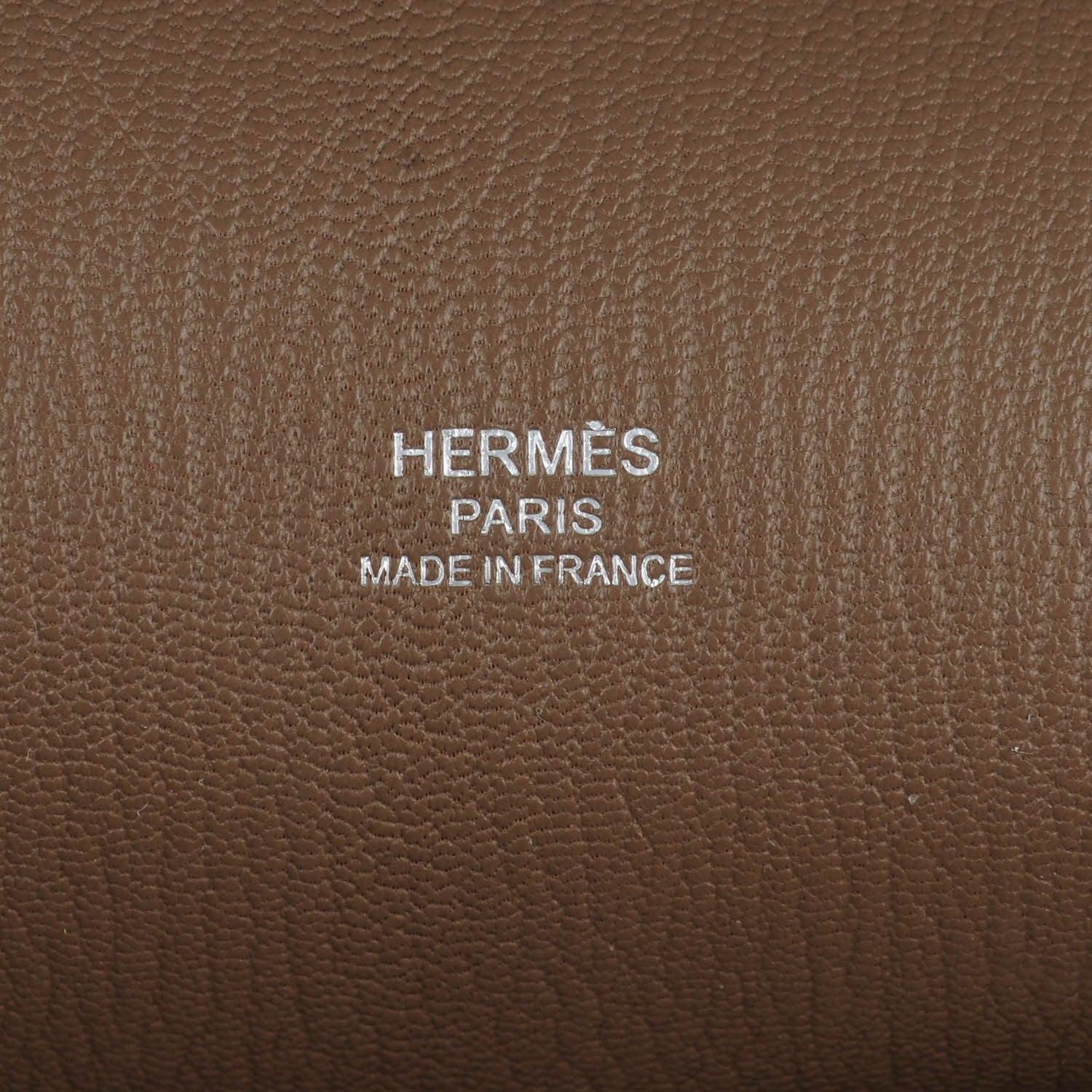 Hermes Taurillon Clemence Jypsiere 28 Etoupe 6 of 10