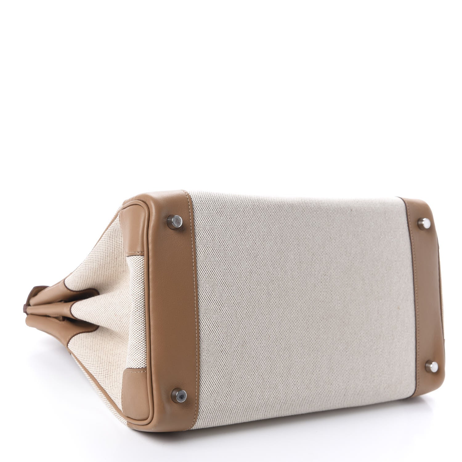 Hermes Toile Swift Birkin 35 Biscuit 4 of 10