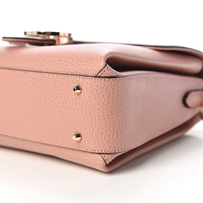 Gucci Dollar Calfskin Interlocking G Top Handle Shoulder Bag Soft Pink 8 of 9