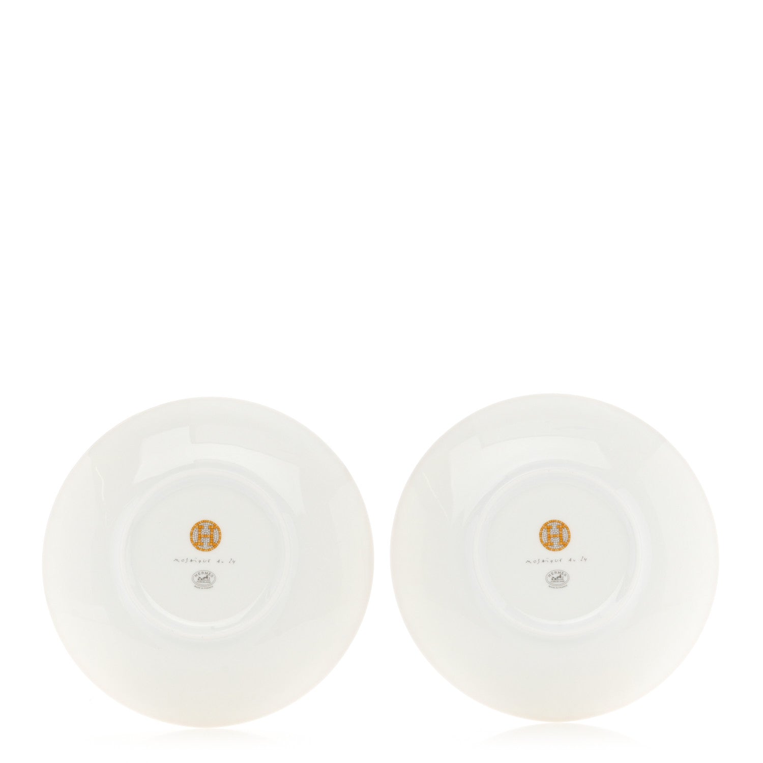 Hermes Porcelain Mosaique Au 24 Bread And Butter Plate Set of 2 3 of 7
