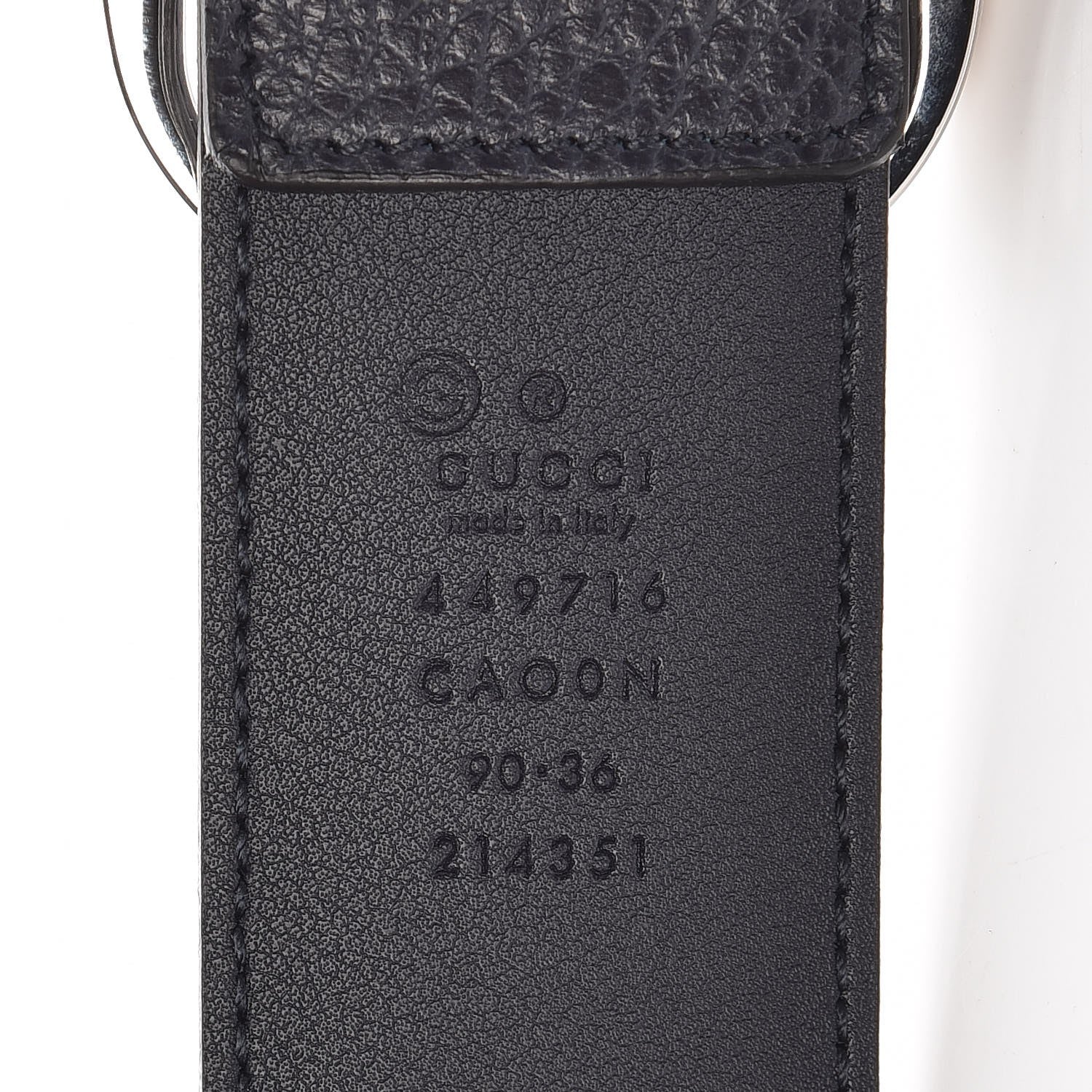 Gucci Dollar Calfskin 40mm Belt Blue 6 of 7