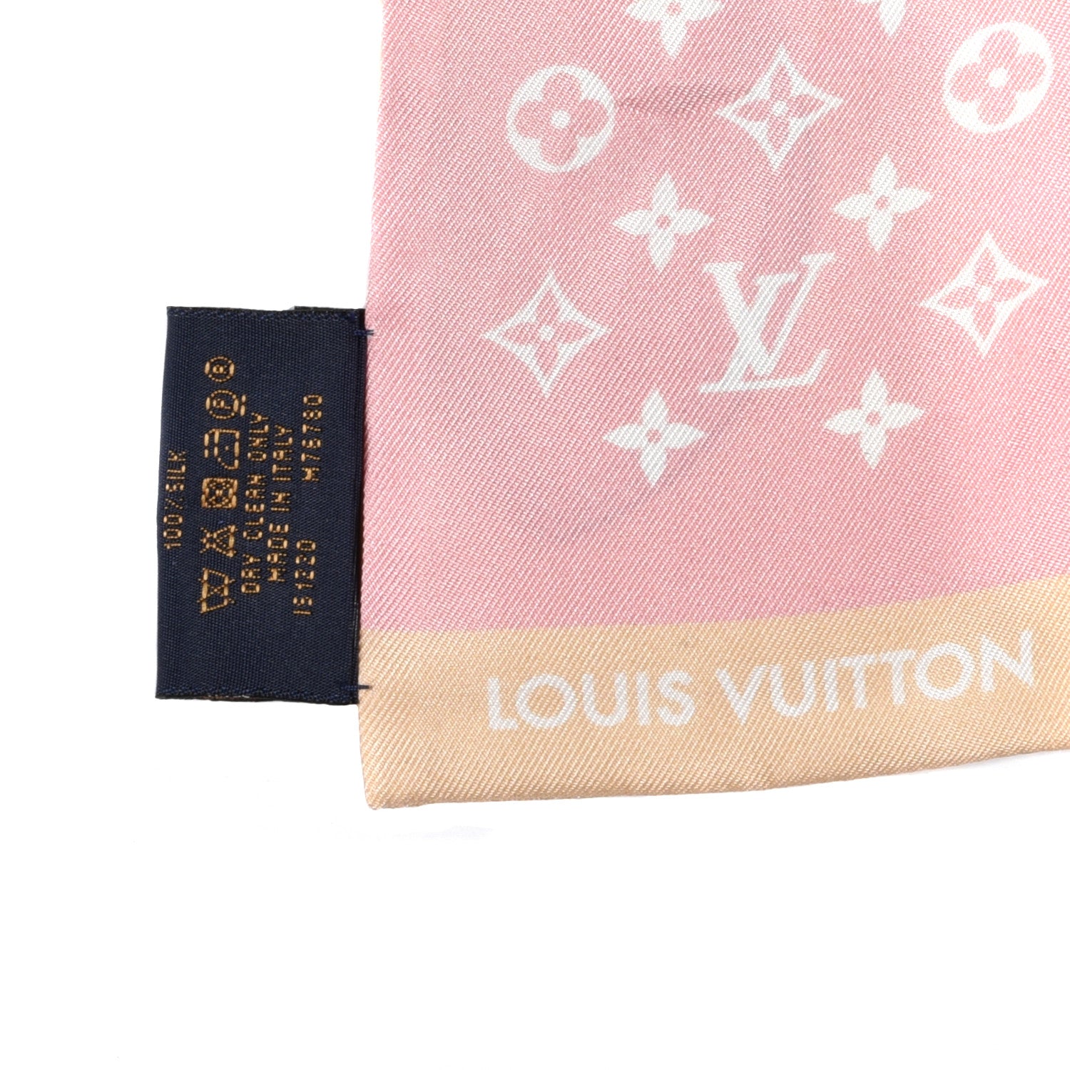 Louis Vuitton Silk Monogram Gradient By The Pool Bandeau Pink 4 of 4