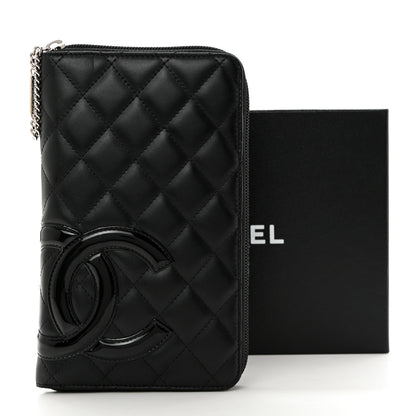Chanel Calfskin Cambon Zip Around Organizer Wallet Black 10 of 10