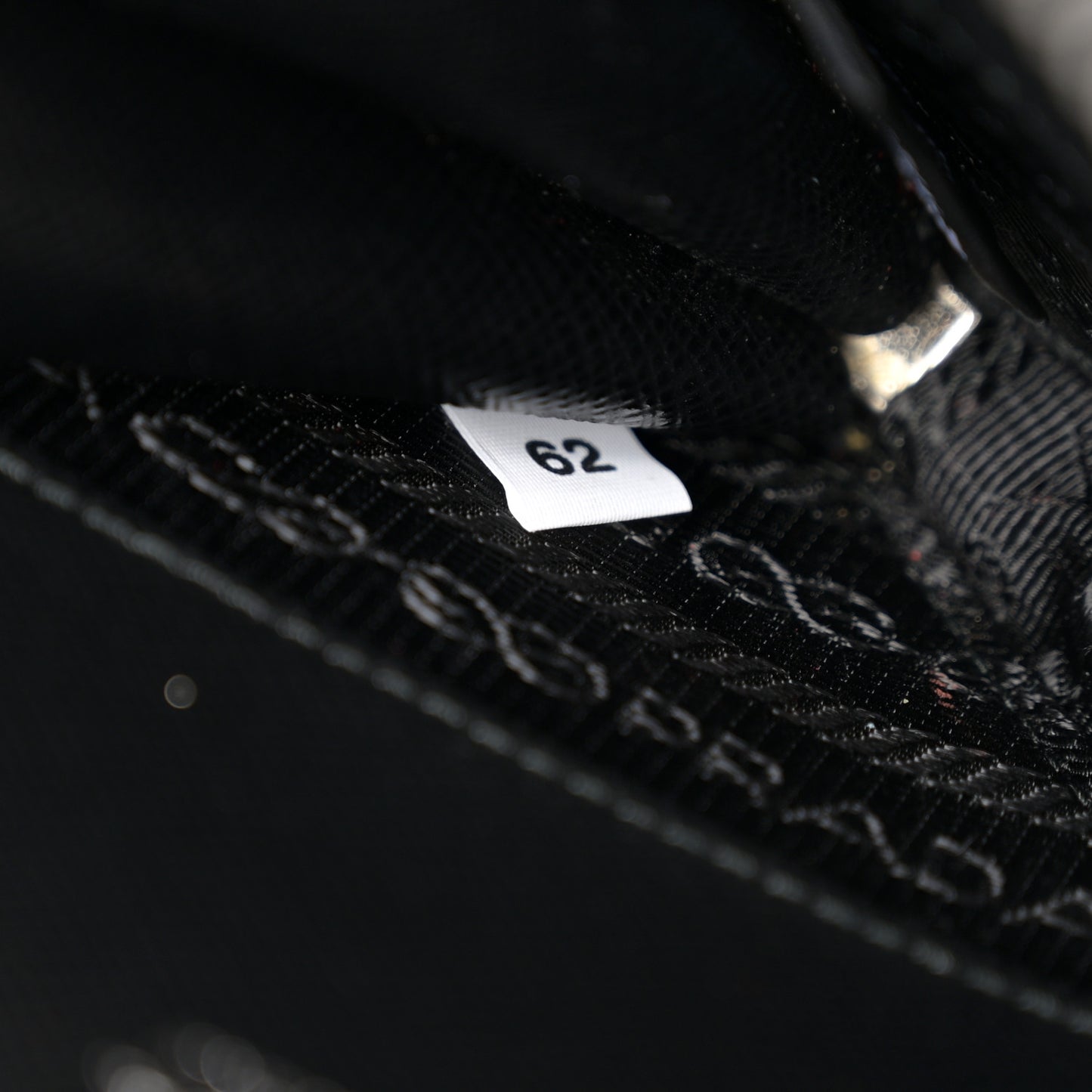 Saffiano Mini Triangle Crossbody Pouch Black