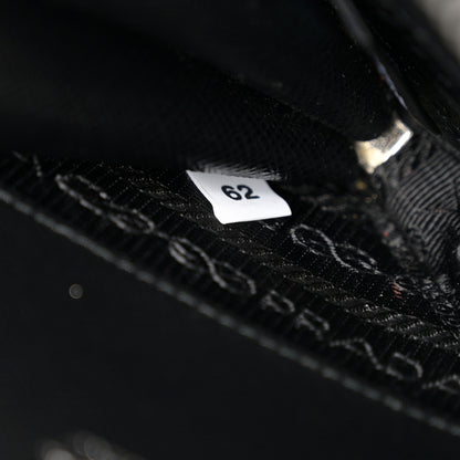 Prada Saffiano Mini Triangle Crossbody Pouch Black 7 of 12