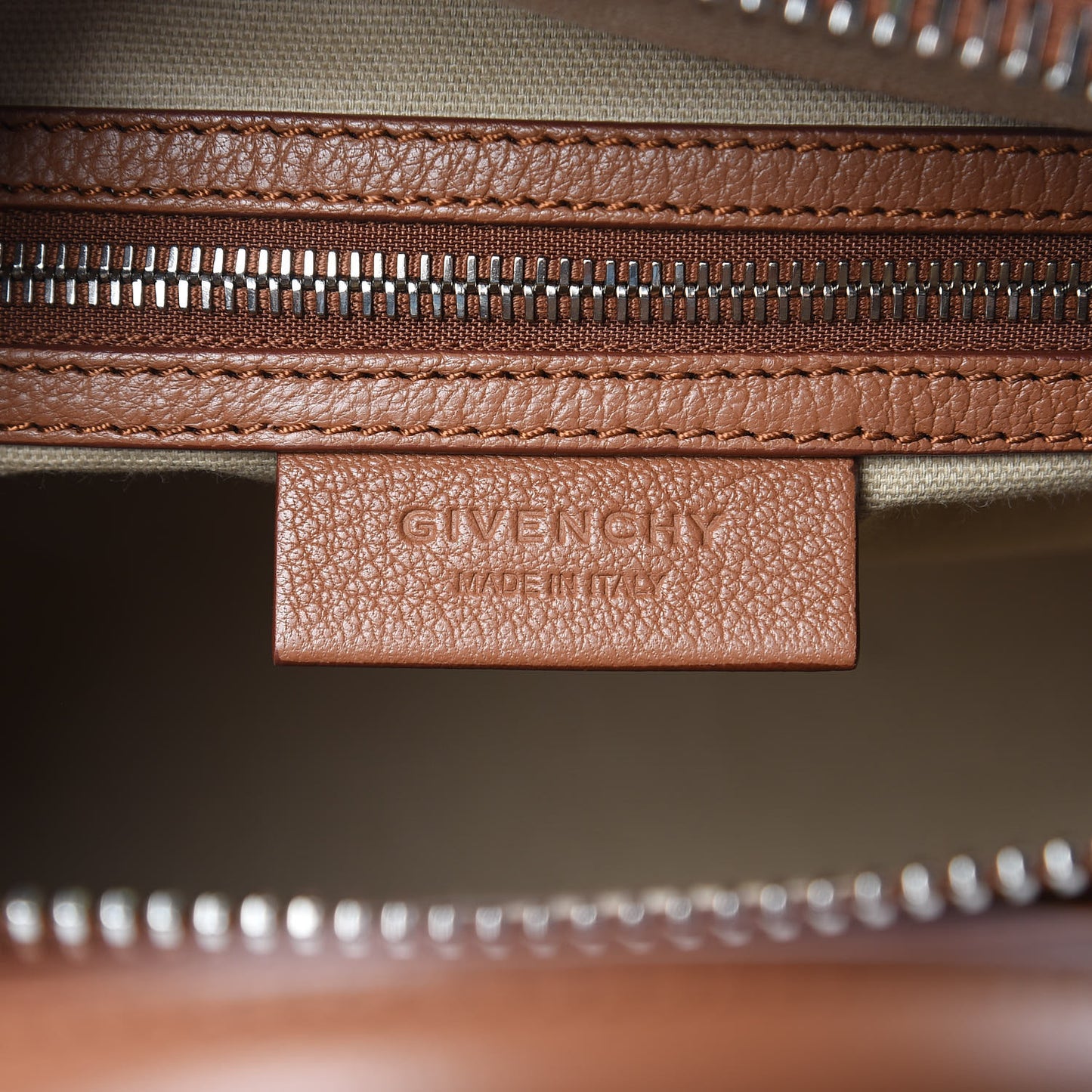 Sugar Goatskin Small Antigona Cognac